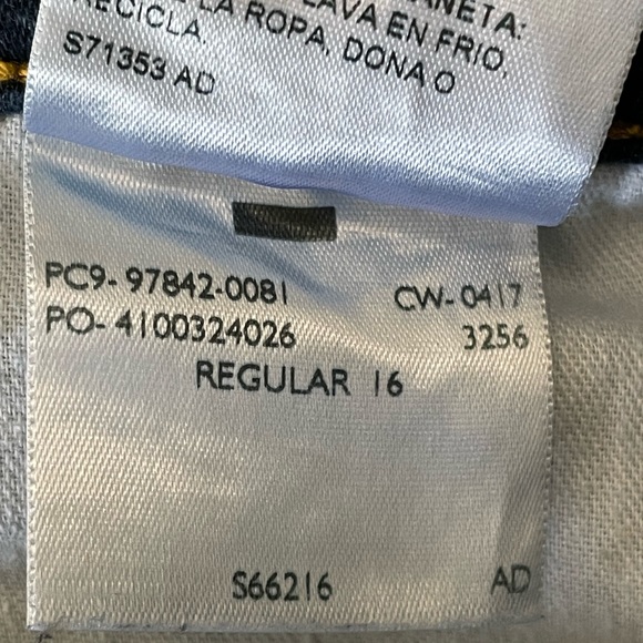 Signature By Levi Strauss Co Skinny Jeans Kid’s Regular 16 With Adjustable Waist - Picture 8 of 8